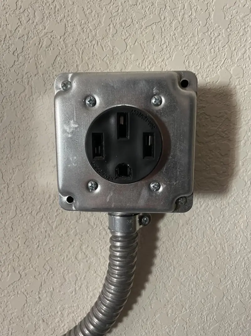 NEMA 14-50 outlet installed for Smart Home Electrical in Clarkston Heights-Vineland